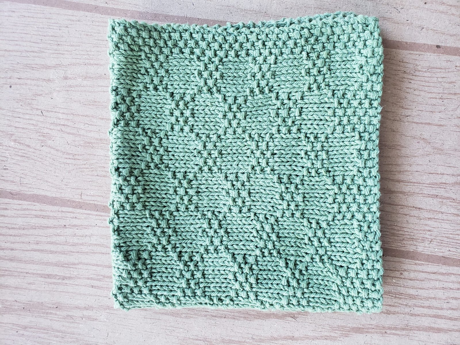 Folded washcloth
