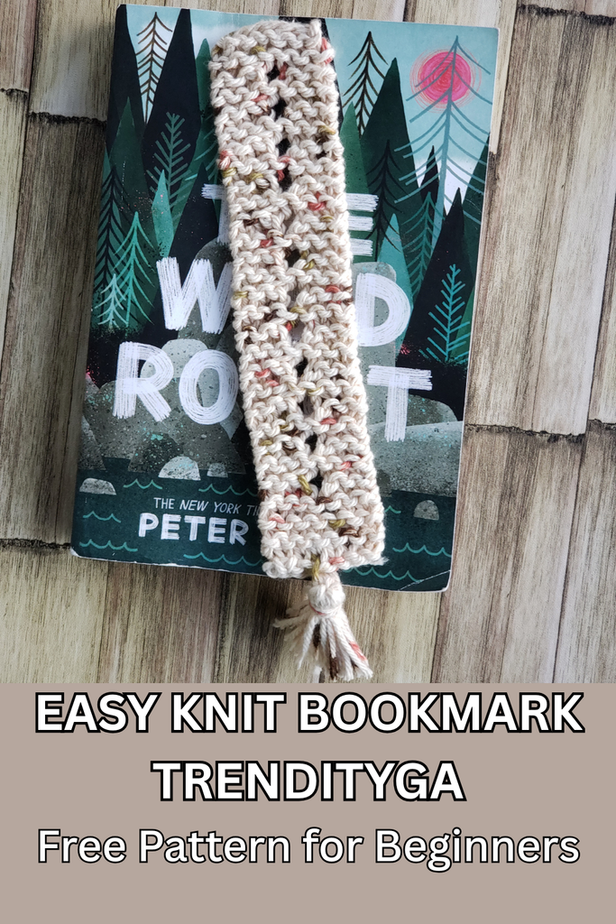 Speckled Knit Bookmark Pattern for Beginners speckled knit bookmark