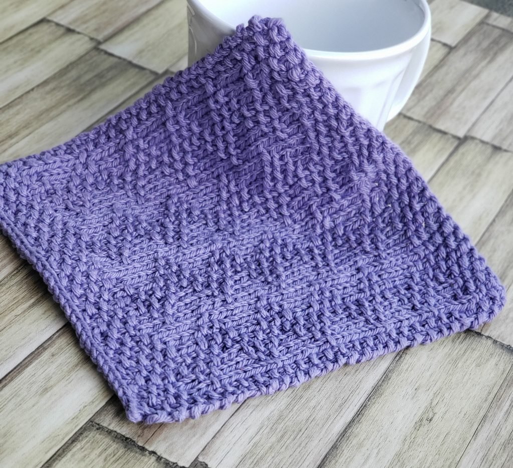 Home chevron trail dishcloth featured image